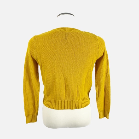 H&M Divided Yellow Knit Sweater XS - Picture 4 of 7